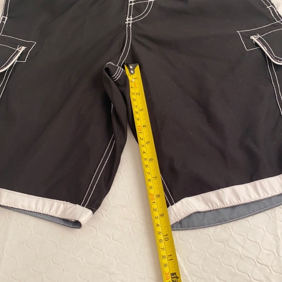 Joe Boxer black white lined swim trunks S - Picture 5 of 8